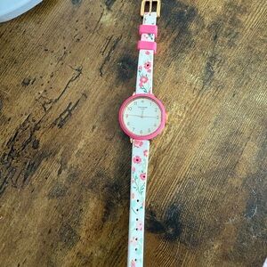 Kate spade Park Row Floral Flower Silicone Watch